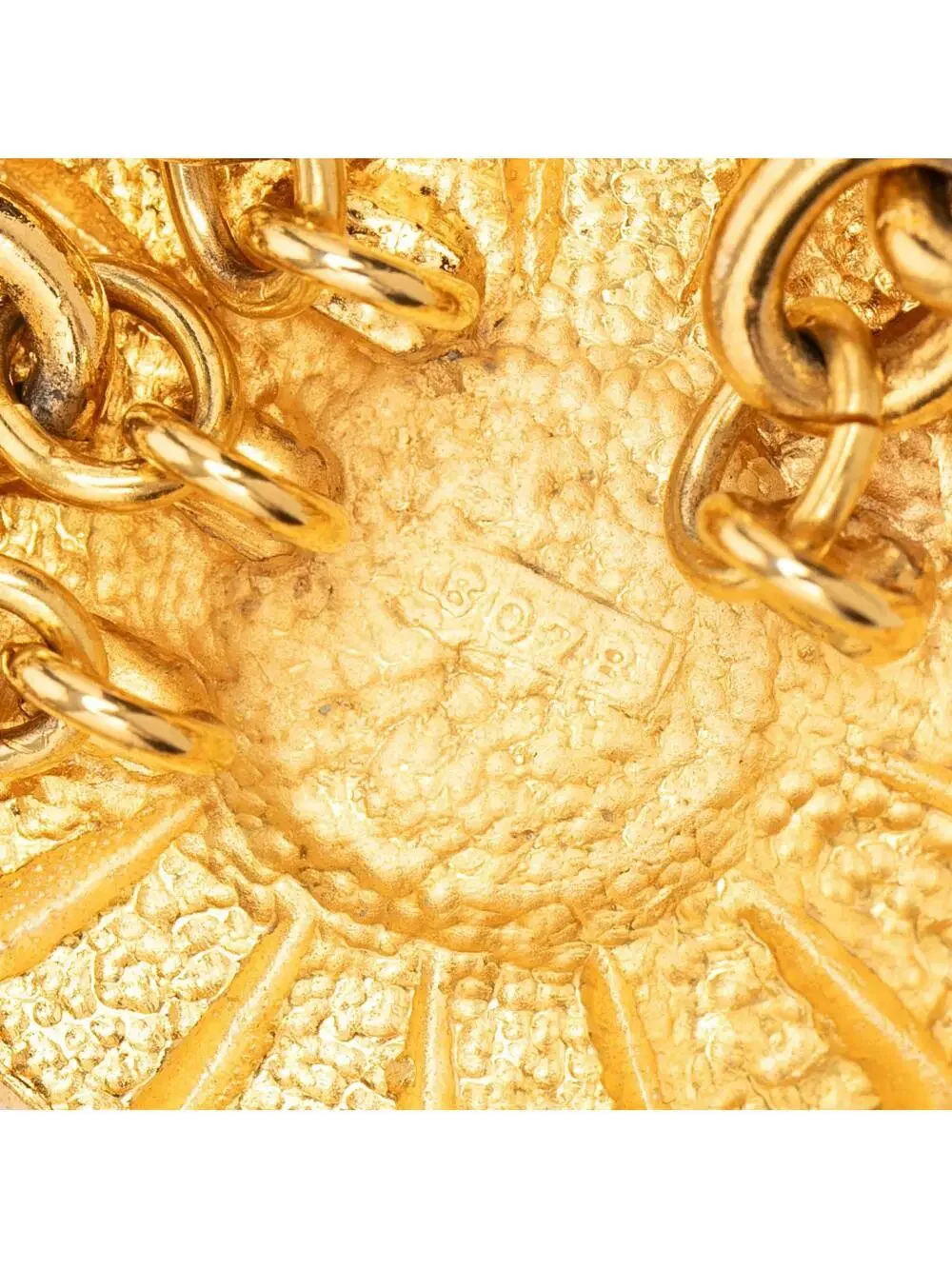 Chanel Cc Gold Plated Sun Medallion #293836C11B